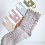 جوراب رنگای پاستیلی کبریتی لب گیپوری ساق سه ربع