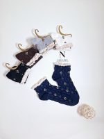 جوراب طرح شکوفه ریز