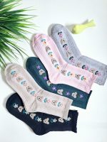 جوراب فانتزی گل و تدی